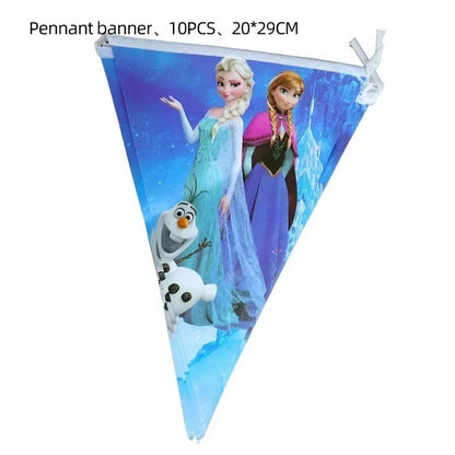 Disney Frozen Birthday Party Elsa Anna Disposable Tableware, Paper Cups, Napkins Decoration