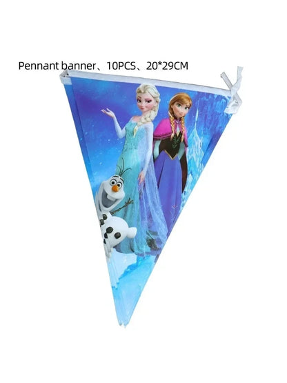 Disney Frozen Birthday Party Elsa Anna Disposable Tableware, Paper Cups, Napkins Decoration