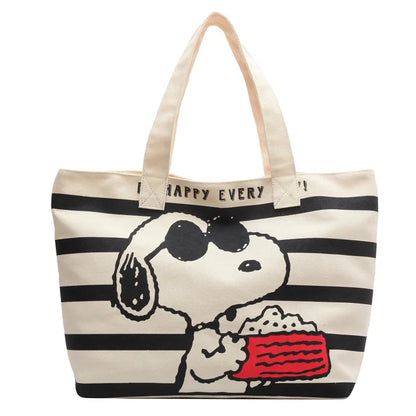 Disney Mickey Snoopy Large Capacity Handbag, Leisure Multi functional Shoulder Bag, Commuter Tote Bag, Lightweight Mommy Bag