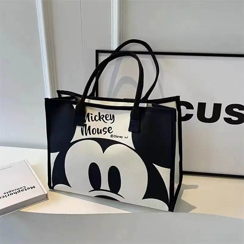 Disney Mickey Snoopy Large Capacity Handbag, Leisure Multi functional Shoulder Bag, Commuter Tote Bag, Lightweight Mommy Bag