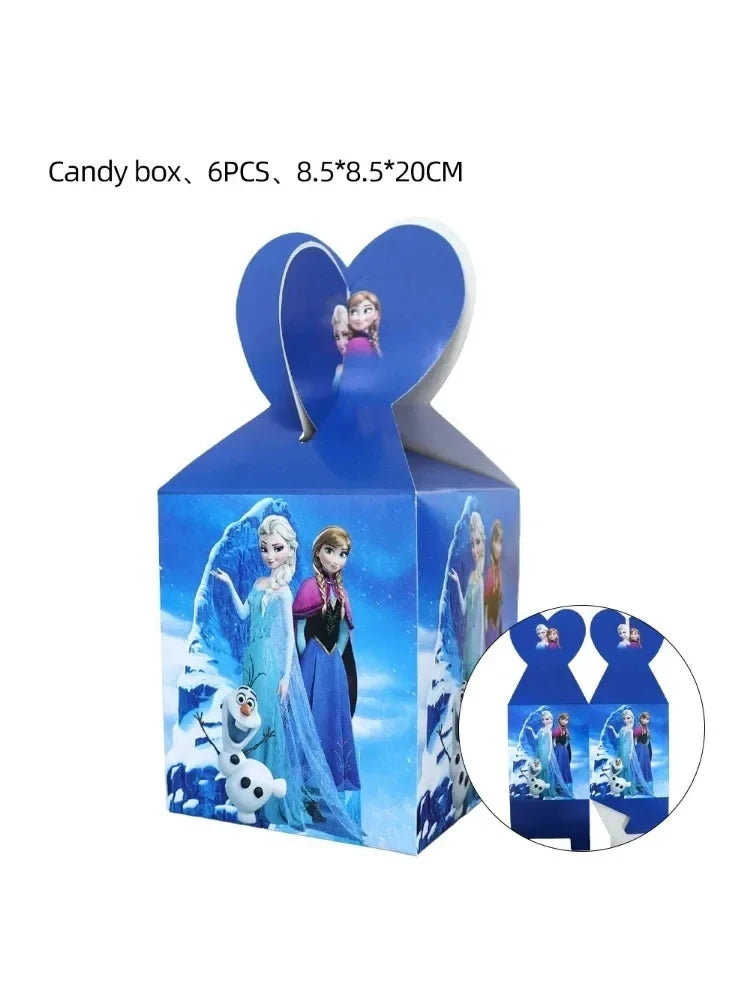 Disney Frozen Birthday Party Elsa Anna Disposable Tableware, Paper Cups, Napkins Decoration