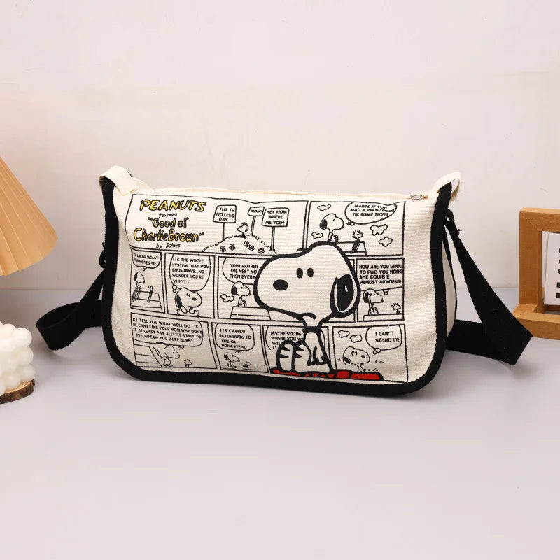 Disney Mickey Snoopy Large Capacity Handbag, Leisure Multi functional Shoulder Bag, Commuter Tote Bag, Lightweight Mommy Bag