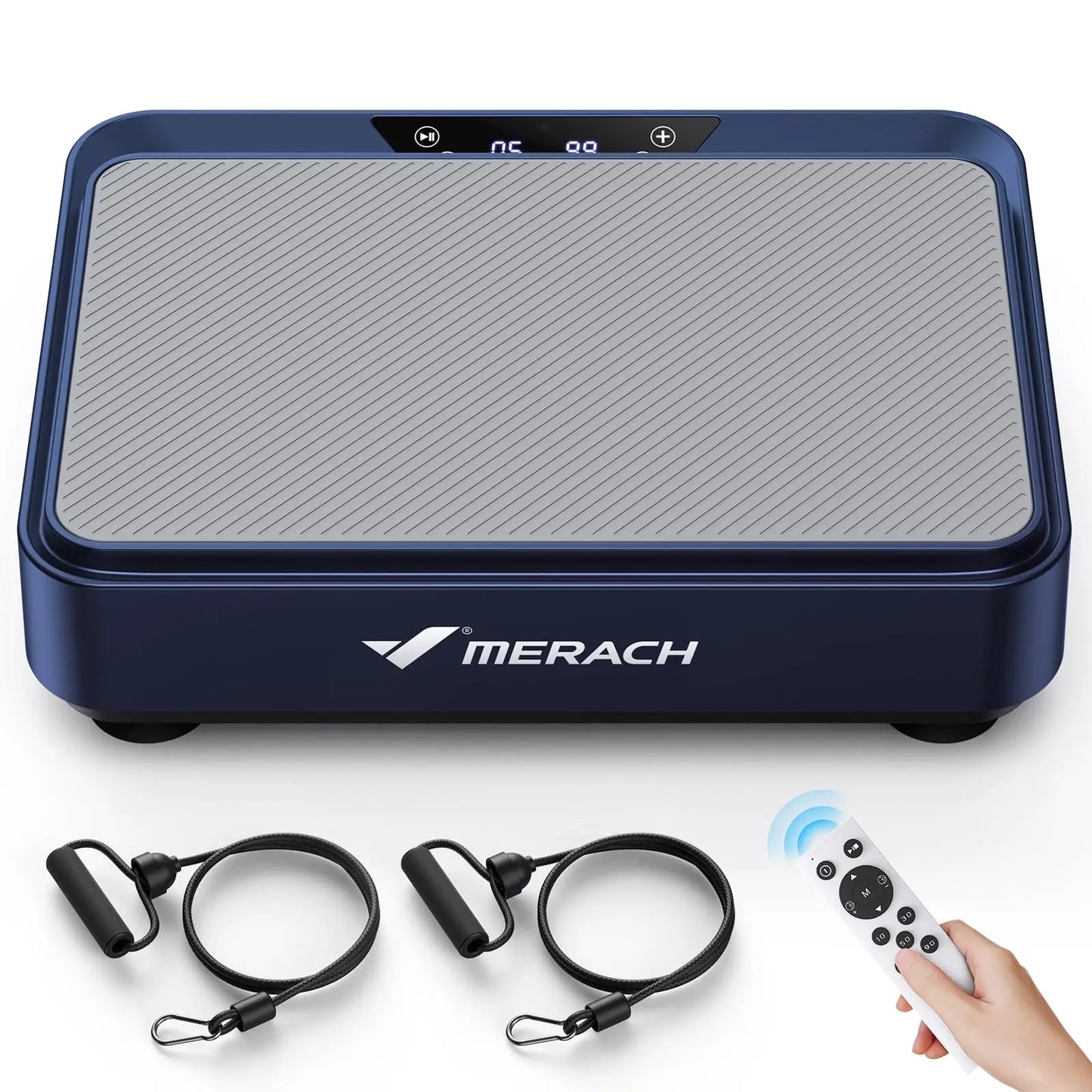 MERACH Vibration Plate Exercise Machine Vibration Plate for Lymphatic Drainage Relieve Pain Help Sleep Fat Burning & Weight Loss