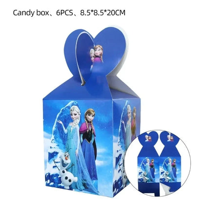 Disney Frozen Birthday Party Elsa Anna Disposable Tableware, Paper Cups, Napkins Decoration