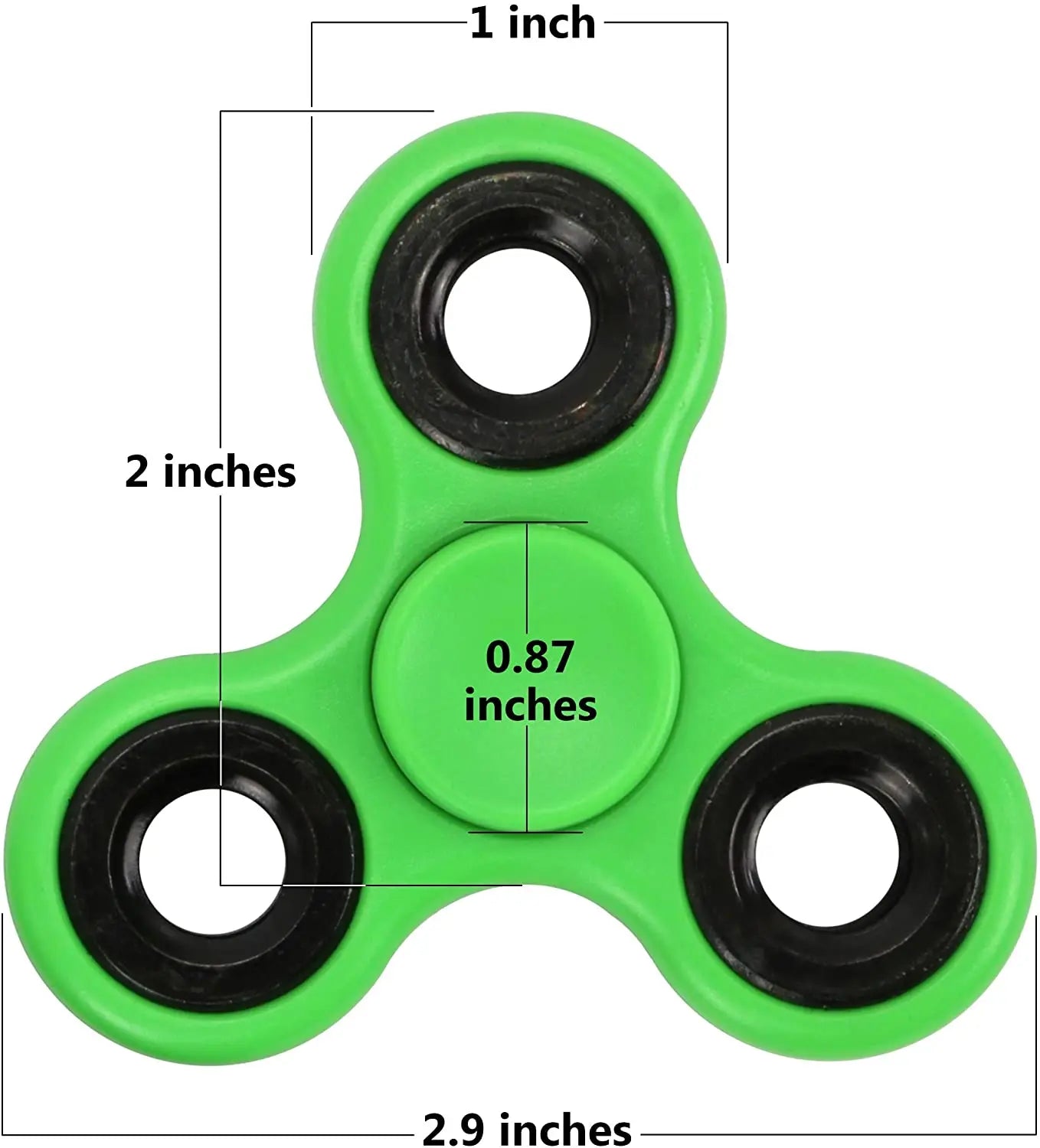 ABS Fidget Spinner EDC Spinner For Autism ADHD Anti Stress Tri-Spinner High Quality Adult Kids Funny Toys