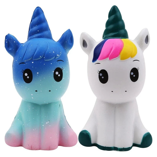 New Squishy Cute Unicorn Simulation Animal Doll PU Bread Slow Rising Scented Soft Squeeze Toy Stress Relief for Kid Xmas Gift