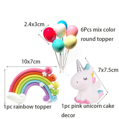 WEIGAO Unicorn Decoration Birthday Party Decor Kids Unicorn Disposable Tableware set Baby Shower Girl Birthday Party Supplies