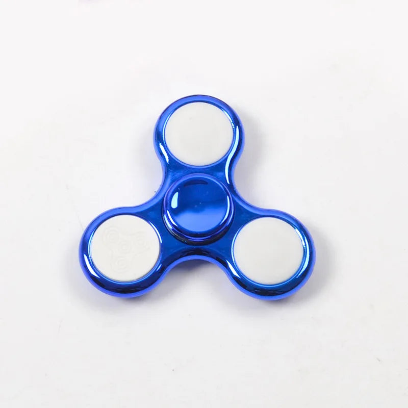 6colors Creative LED Light Luminous Fidget Spinner Changes Hand Spinner Golw in the Dark Stress Relief Toys For Kids