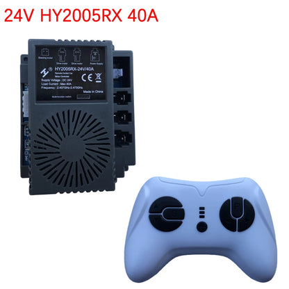 Hollicy HY2005RX HL 12V 24V 40A High Power Ride on Electric Car 2.4G Bluetooth RC Receiver Controller Motherboard Transmitter