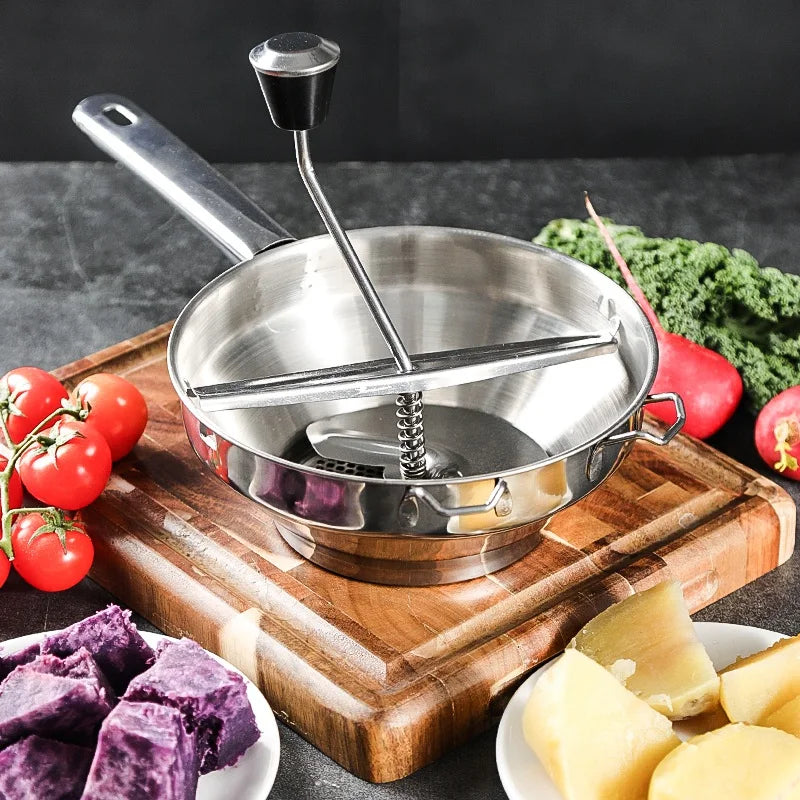 Stainless Steel Rotary Food Mill Great for Making Puree or Soups of Vegetables Tomatoes Creative Home Kitchen Tools