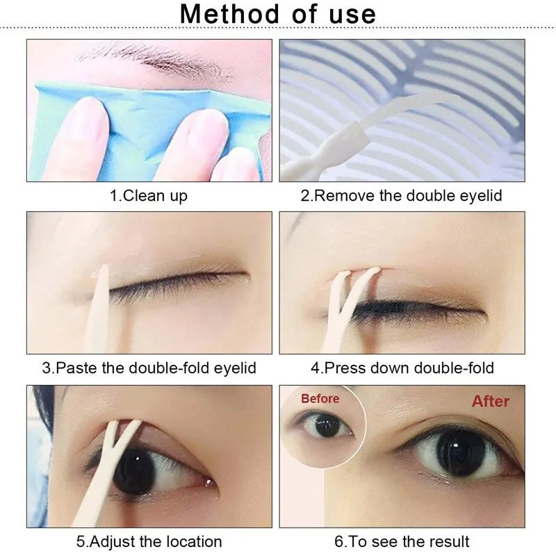 240Pcs Double Fold Eyelid Tape Sticker Lace Nature Clear Beige Stripe Self-adhesive Natural Eye Makeup Make Up With Tool New