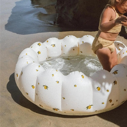 Petal Inflatable Baby Pool 90x25cm, Bath Pool to Enjoy Splashing