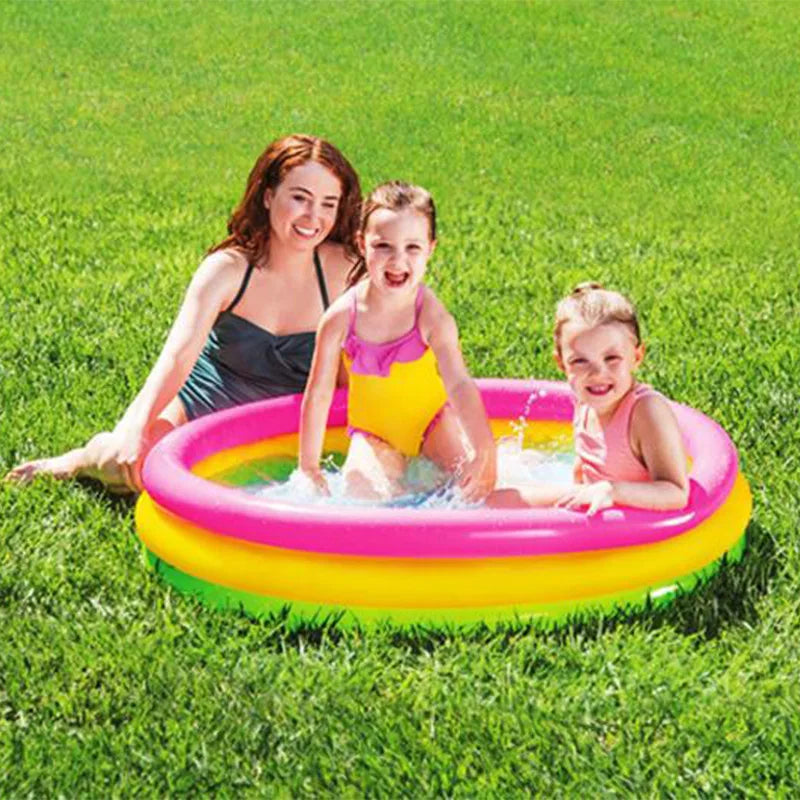 Summer Pool Baby Paddling Play Basin Bathtub Portable Kids Outdoors Sport Play Toys Inflatable Round Mini Swimming Pool Children