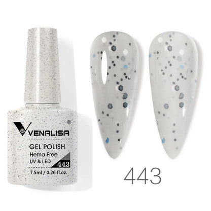 Venalisa Nail Gel Polish 7.5ml HEMA FREE Soak Off UV LED Gel Varnish Full Coverage Super Texture Gorgeous Nail Manicure