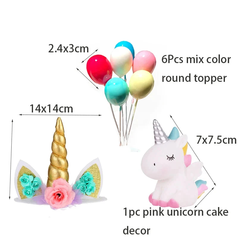 WEIGAO Unicorn Decoration Birthday Party Decor Kids Unicorn Disposable Tableware set Baby Shower Girl Birthday Party Supplies