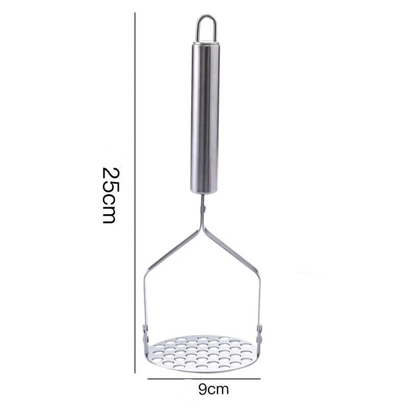 Stainless Steel Potato Masher Kitchen Pumpkin Garlic Vegetable Fruit Easy Mud Press Grinder Food Crusher Kitchenware