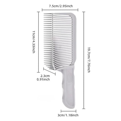 1pcs Mens Comb Hair Combs Blending Comb for Fades Comb for Men Styling Arc Flat Comb Supplies Utility Comb Man Positioning Comb