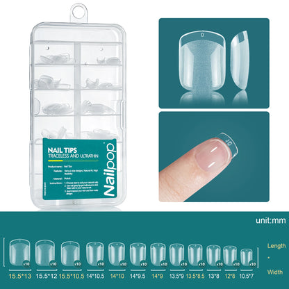 Nailpop Soft Gel Tips for Nails Acrylic Material Medium Almond/Coffin Artificial Nail Capsule Accessories and Tools 120pcs/box