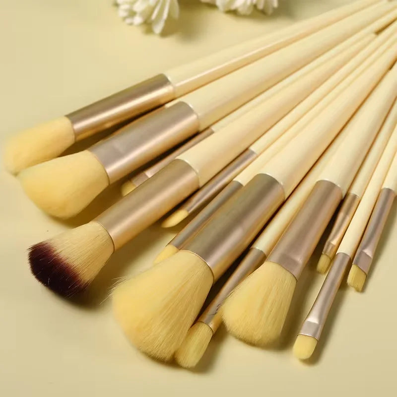 13/15PCS Makeup Brushes Set Eye Shadow Foundation Women Cosmetic Brush Eyeshadow Blush Beauty Soft Make Up Tools Bag