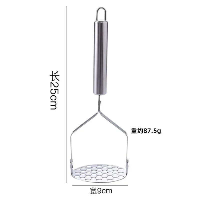 Stainless Steel Potato Masher Kitchen Pumpkin Garlic Vegetable Fruit Easy Mud Press Grinder Food Crusher Kitchenware