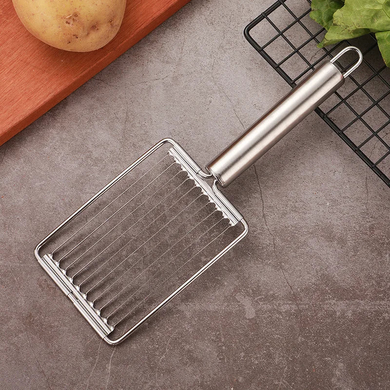 Creative Tomato Potato Slicer Stainless Steel Ham Cutter Manual Food Processors Fruit Kiwi Tools Novel Kitchen Accessories