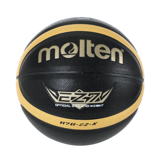 Molten Size 5 6 7 Basketball EZ-K Black Gold PU Outdoor Indoor Balls Women Youth Man Match Training Basketalls