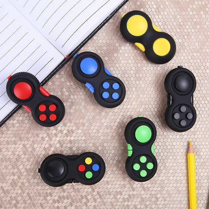 New Premium Quality Fidget Pad with 8 Fidget Functions Controller Pad Game Focus Fidget Toy Cube Relieves Stress and Anxiety Toy