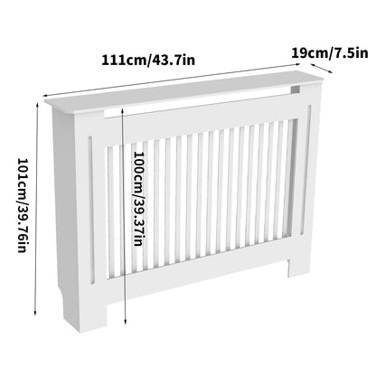 Super Tall 100CM Radiator Cover Strong Grill Shelf Cabinet MDF Cupboard Modern Vertical/Horizontal Style