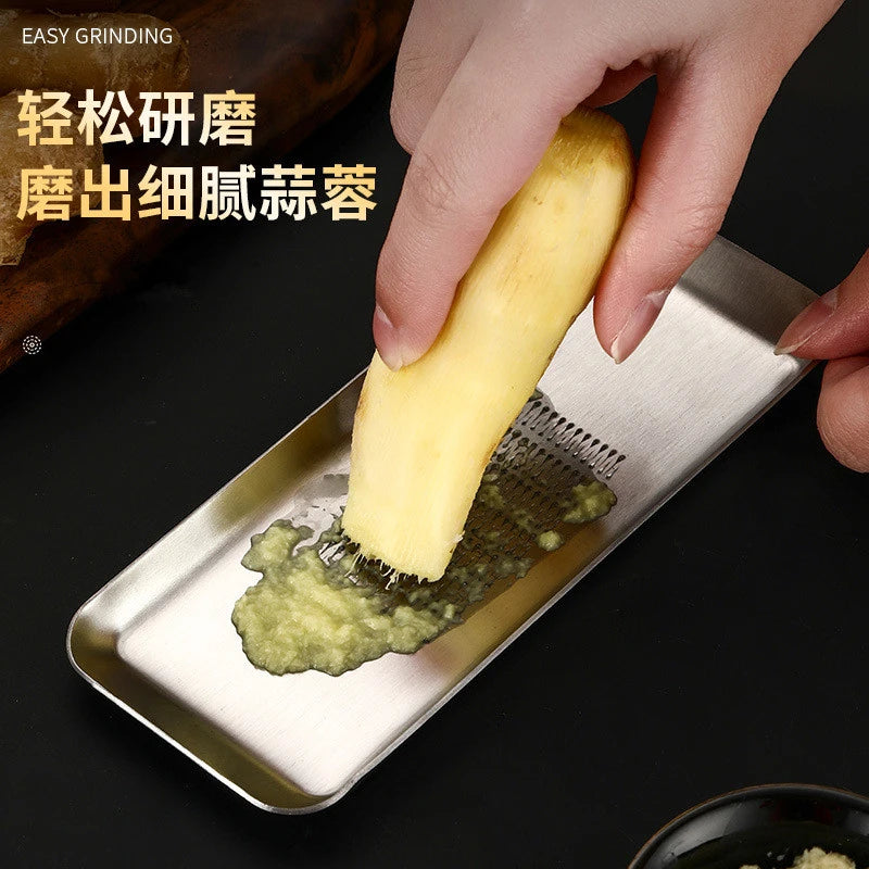 New Practical Ginger Garlic Press Crusher Stainless Steel Wasabi Grater Device Chopper Mill Tool Kitchen Food Gadgets