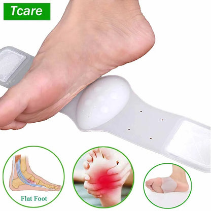 Tcare 1Pair Arch Support Brace - Non-Slip Sole Foot Arch Support Plantar Fasciitis Heel Pain Aid Feet Care Absorb Shock Cushion