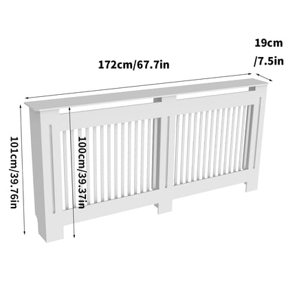 Super Tall 100CM Radiator Cover Strong Grill Shelf Cabinet MDF Cupboard Modern Vertical/Horizontal Style