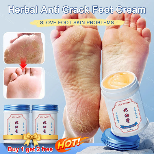 Herbal Anti Crack Foot Cream Heel Cracking Repair Products Exfoliation Dead Skin Removal Softening Moisturize Smooth Skin Care