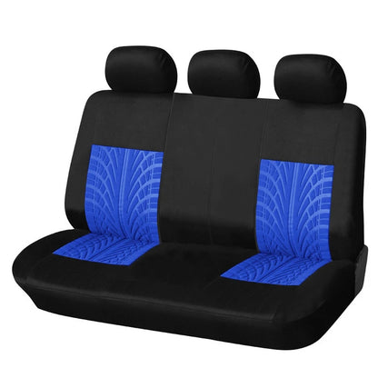 AUTOYOUTH Brand Embroidery Car Seat Covers Set Universal Fit Most Cars Covers with Tire Track Detail Styling Car Seat Protector