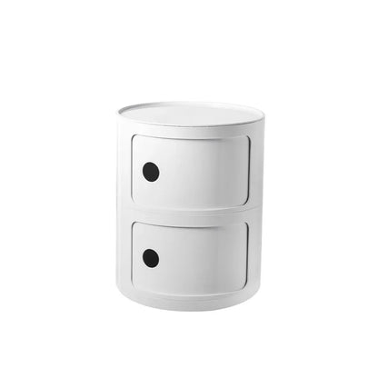 Nordic Ins Net Red Bedside Table Modern Minimalist White Round Creative Small Cabinet Mini Simple Plastic Side Cabinet 협탁