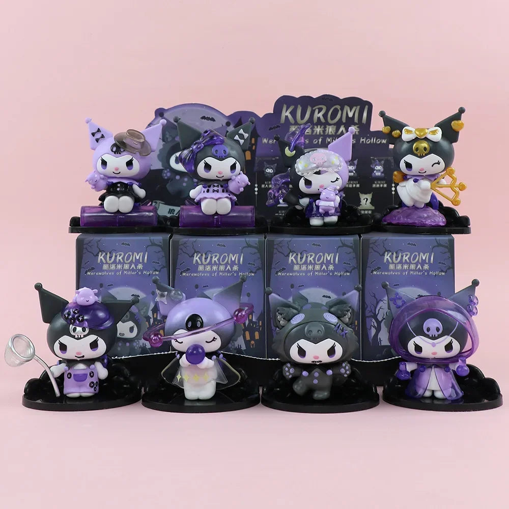 Sanrio Kuromi Blind Box Werewolf Series High-Looking Action Figure Doll Anime Character Surprise Boxed Cute Collectible Toy