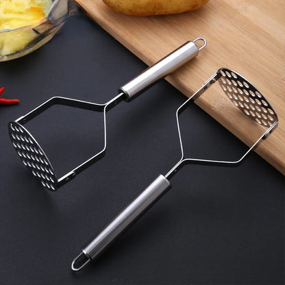 Stainless Steel Potato Masher Kitchen Pumpkin Garlic Vegetable Fruit Easy Mud Press Grinder Food Crusher Kitchenware