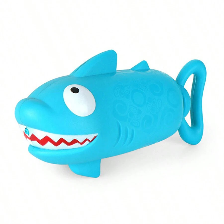 Kids Pull-Out Water Gun Toys For Children Shark Cartoon Design Summer Play Beach Watergun Sprinkler Bathroom Shower Bath Toys