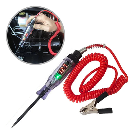 Car Truck Voltage Circuit Tester 6V 12V 24V  Auto Car Diagnostic Probe Test Pen Light Bulb Electric Measuring Pen Repair Tools