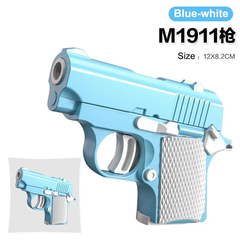 3D Printed Gun Pistol Fidgets Toys 3D Gravity Knife Stress Relief Sensory Toys for Kids Adults Decompression Toy Christmas Gift