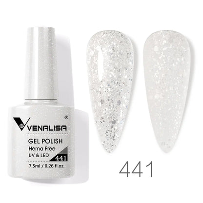 Venalisa Nail Gel Polish 7.5ml HEMA FREE Soak Off UV LED Gel Varnish Full Coverage Super Texture Gorgeous Nail Manicure