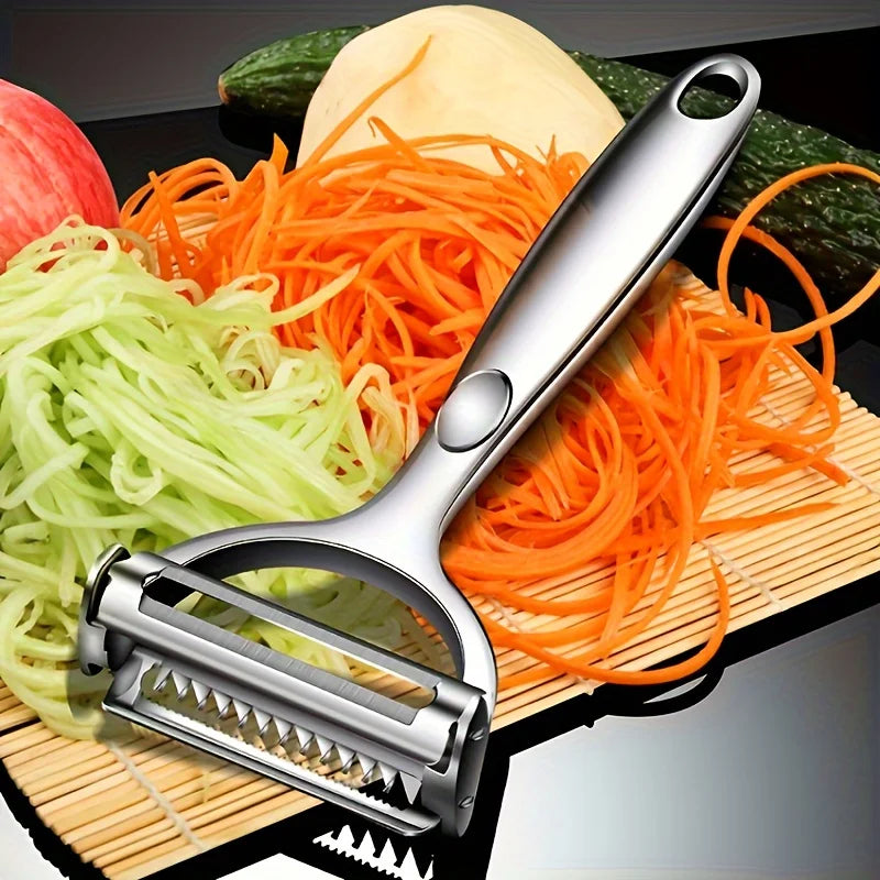 Multifunctional Kitchen Peeler Vegetable Fruit Peeler Stainless Steel Durable Potato Slicer Household Shredder Carrot Peeler