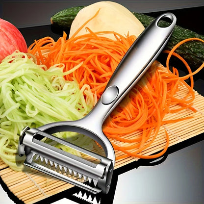 Multifunctional Kitchen Peeler Vegetable Fruit Peeler Stainless Steel Durable Potato Slicer Household Shredder Carrot Peeler