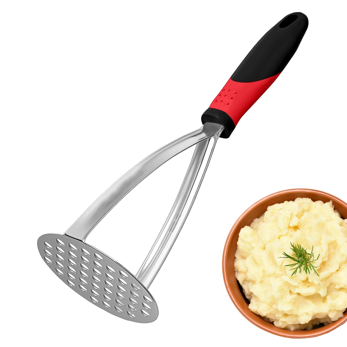 Pressed Potato Masher Ricer Puree Juice Maker Potato Pusher Smooth Mashed Potatoes Crusher Fruit Tools Stainless Steel Kitchen