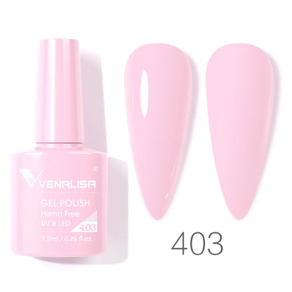 Venalisa Nail Gel Polish 7.5ml HEMA FREE Soak Off UV LED Gel Varnish Full Coverage Super Texture Gorgeous Nail Manicure