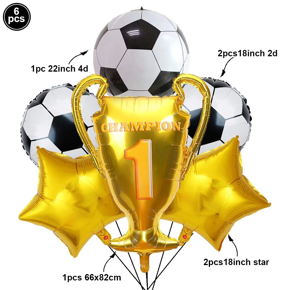 Soccer Theme Disposable Tableware Soccer Party Paper Plate Napkin Straws Cup Football Themed Birthday Party Decoration Supplies