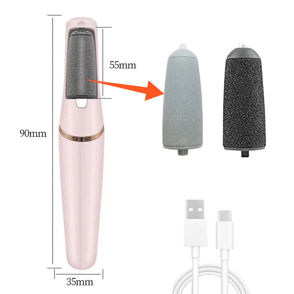 Electric Foot Grinding Skin Hard Rupture Skin Trimmer Dead Skin Foot Pedicure Rechargeable Foot Care Tool Feet Callus Remover