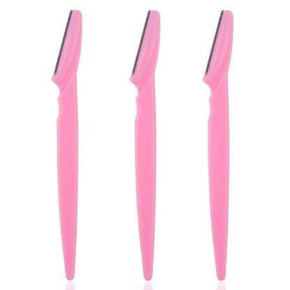 3/10Pcs  Eye Brow Epilation Hair Removal Cutters Safety Knife Makeup Scraper Eyebrow Trimmer Blade Women Face Shaver Portable