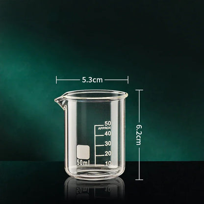 Transparent High Borosilicate Glass Measuring Cup Clear Scale Cup Laboratory Beaker Kitchen Tool Baking Measuring Cups 50-1000ml