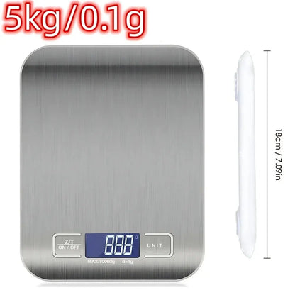 Household Kitchen High-precision Electronic Pastry Baking Scale Small Food Baking Scale 10kg_1g Accurate Weighing