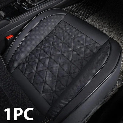 New Front Car Seat Cover PU Leather Cars Seat Cushion Automobiles Seat Protector Universal Car Chair Pad Mat Auto Accessories